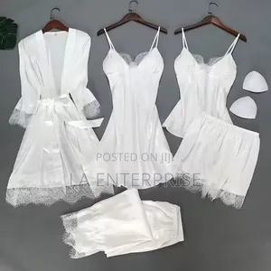 5pieces Pyjamas- White
