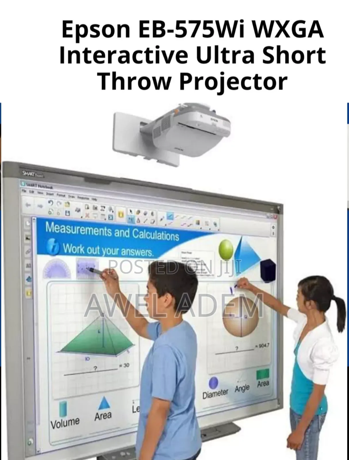 Epson Eb-575wi Ultra Short Throw Interactive Projector