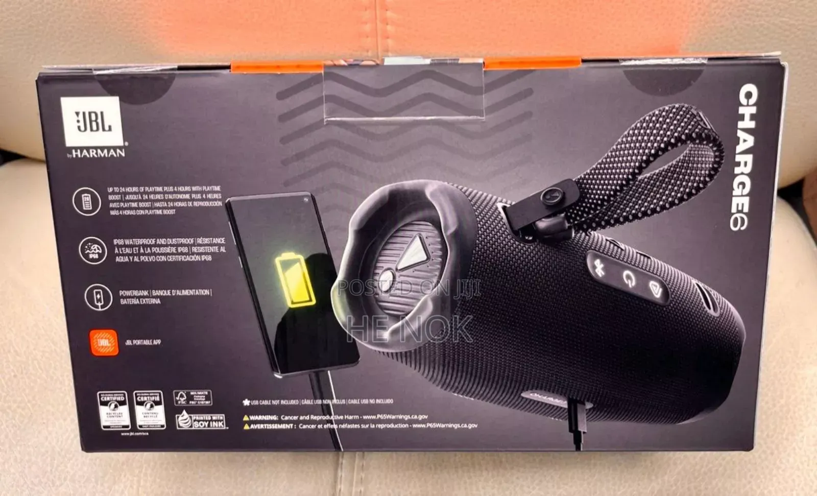 JBL Charge 6 - Portable Waterproof Drop-Proof Bluetooth Speaker