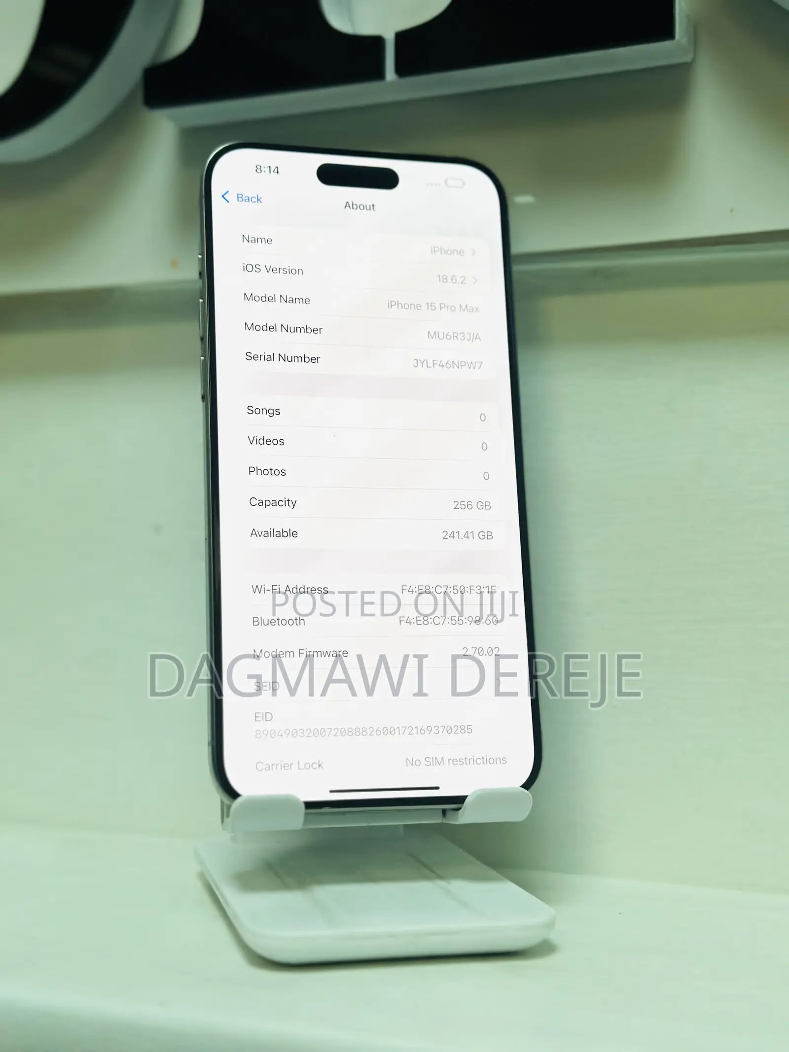 New Apple iPhone 15 Pro Max 256 GB Silver