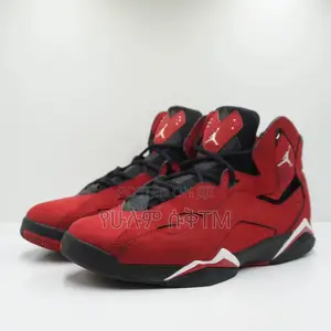 Photo - Air Jordan True Flight ‘Bred’ Men’S Mid Boots Shoes
