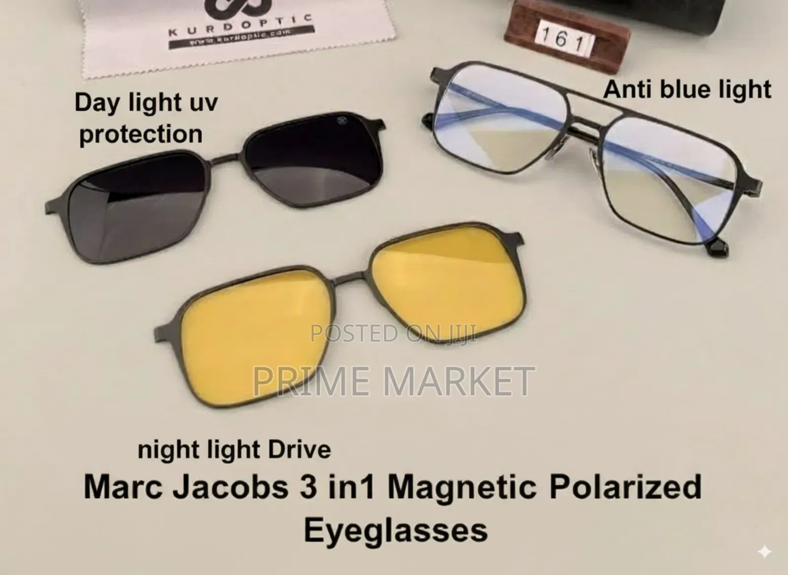 Marc Jacobs 3 In1 Magnetic Polarized Eyeglasses