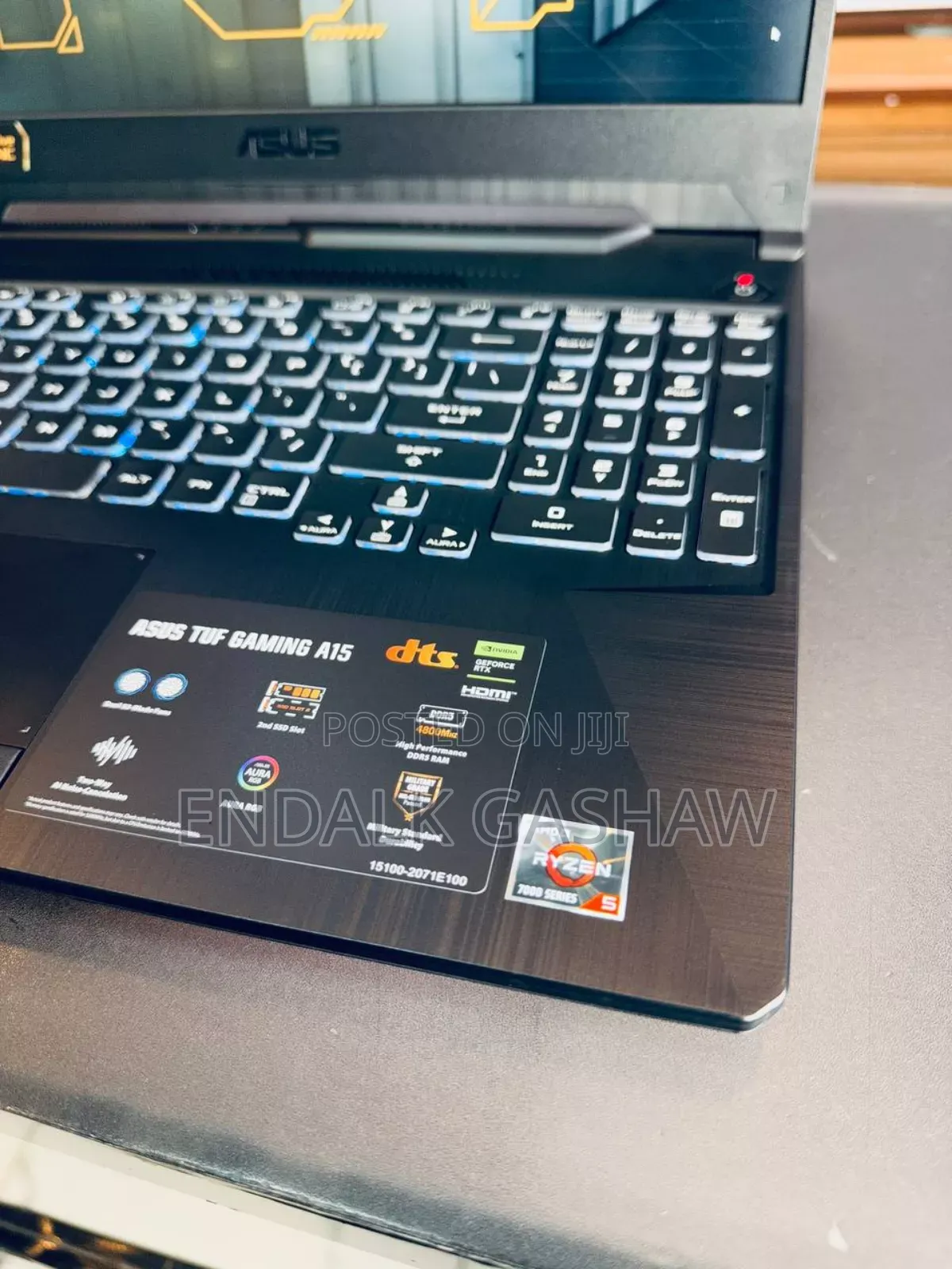 New Laptop Asus TUF Gaming A15 16GB AMD Ryzen 5 SSD 512GB