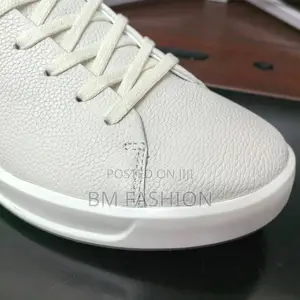 Ecco Men's Leather White Flats