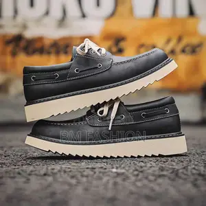 Photo - Men's Black Loafers Leather High Sole Master Quality