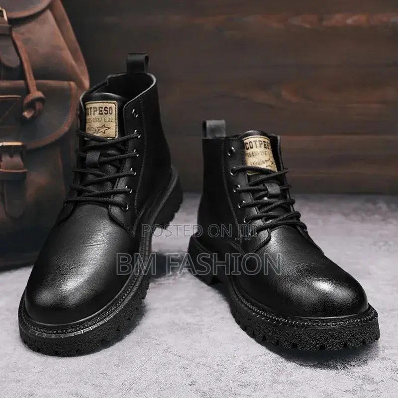 Black Chelsea Boots Men's Quality Shoes