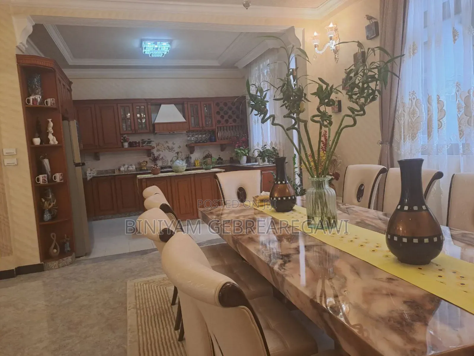 Furnished 5bdrm House in G+1, Yeka for rent