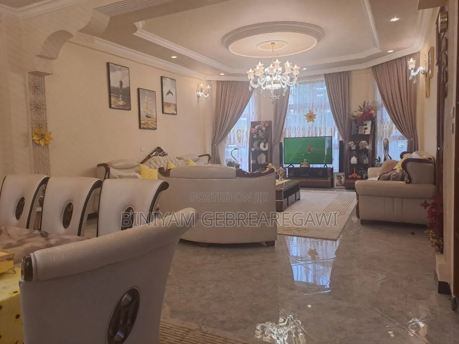Furnished 5bdrm House in G+1, Yeka for rent