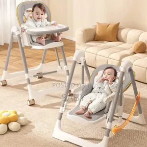 Safe and Durable Steel Baby High Chair for Feeding