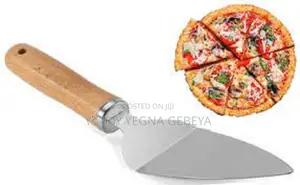Photo - Stainless Steel Pizza Shovel With Wooden Handle