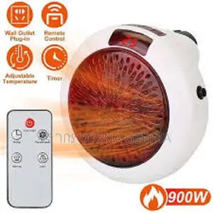 Photo - Wall-Outlet Portable Heater Warm Air Blower - 900 Watts