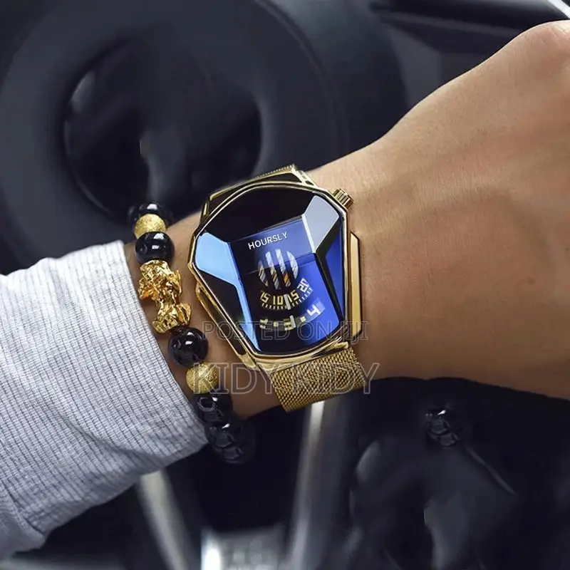 Hoursly Mens Watch, New Trend Waterproof Quartz Watch