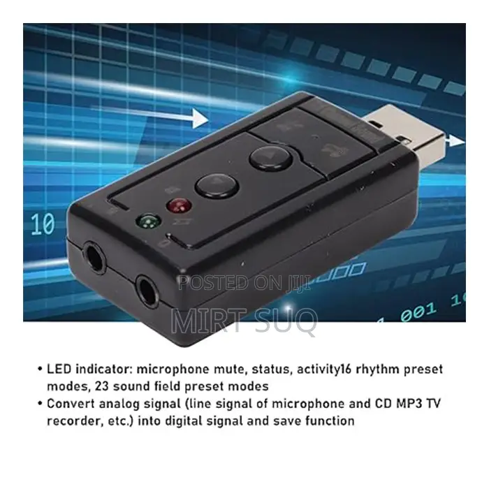 External 7.1 Channel Audio Sound Card Adapter