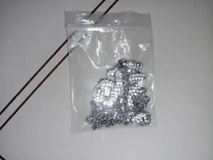 Luxurious Ice Crystal Zirconia Letter Otf Letter Pendant Necklac