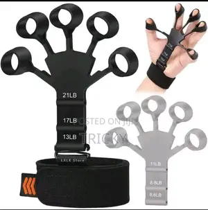 Photo - Hand Grip Strengthener – 3-Level Finger Trainer for Gym Exercise