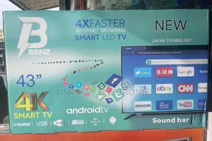 Benz 43” Smart Android Tv – Clear, Smart Stylish!