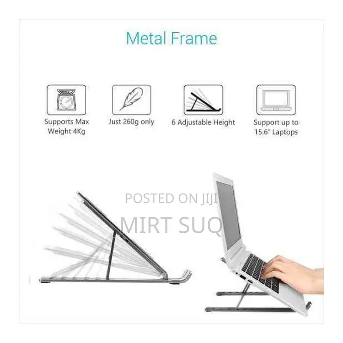 High Quality Adjustable Aluminum Ventilated Laptop Stand