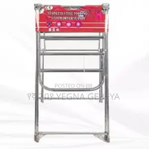 Photo - Stainless Steel Folding Cloth Dryer Stand – Heavy-Duty Space-Saving