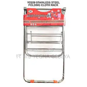 Stainless Steel Folding Cloth Dryer Stand – Heavy-Duty Space-Saving