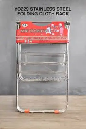 Stainless Steel Folding Cloth Dryer Stand – Heavy-Duty Space-Saving