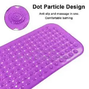 Large Anti-Slip Silicone Rubber Bath Mat – Purple
