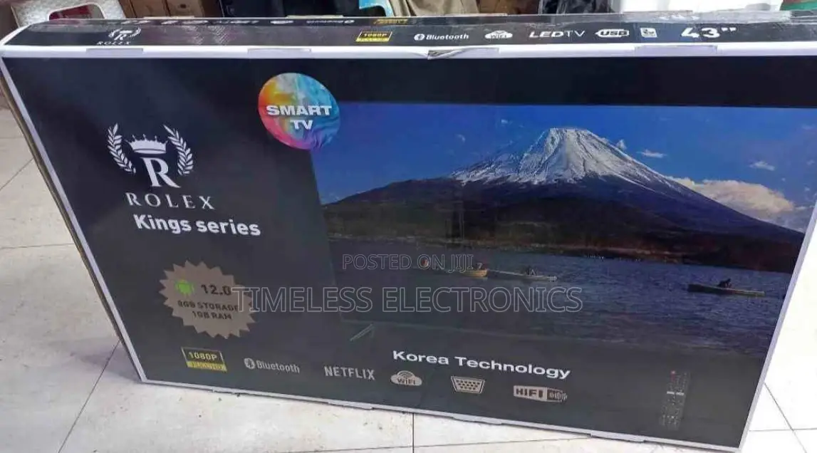 Rolex 43” Smart Tv – Clear, Smart Stylish!