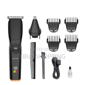 Photo - Porodo Multi-purpose Groomer: T-blade Nose Trimmer Combo