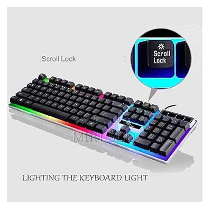 Cool Led Backlit Usb Ergonomic Gaming Mechanical Keyboard
