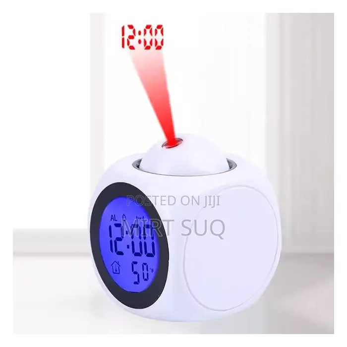 Led Digital Projection LCD Voice Talking Alarm Clock