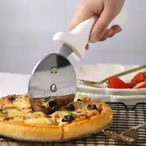 Photo - Stainless Steel Pizza Cutter Wheel – Round Shape Knife for Pizza