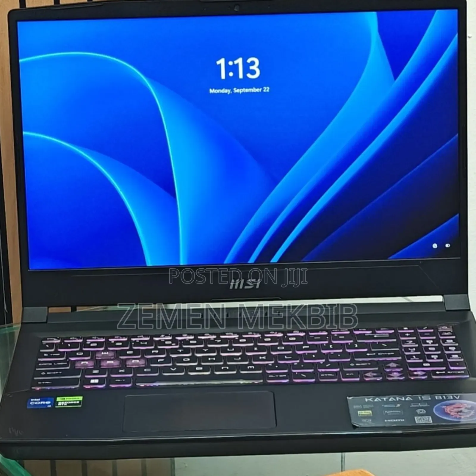 New Laptop MSI GF63 16GB Intel Core I7 SSD 1T