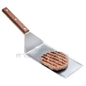Spatula Wooden Handle Stainless Steel Grill Turner, Scraper Flipper