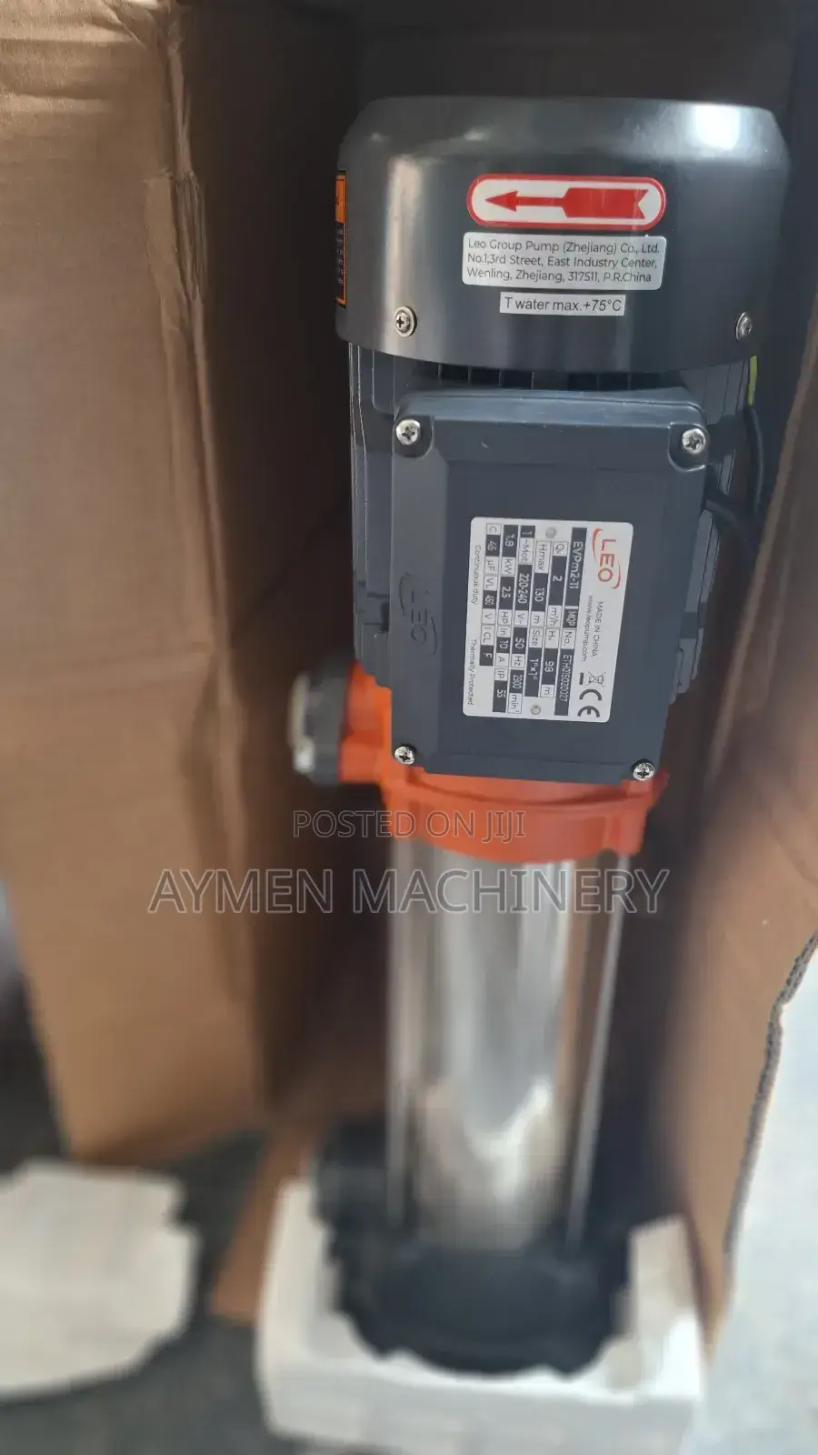 Leo Vertical Multistage 2.5hp Pump ሊዮ ላቪያጆ ፓምፕ