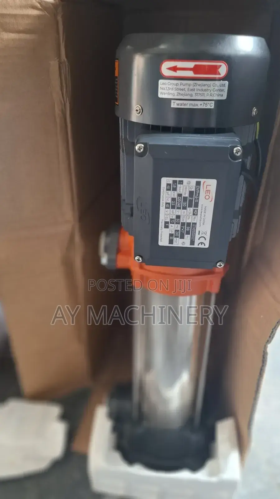 Leo Vertical Multistage 2.5hp Pump ሊዮ ላቪያጆ ፓምፕ