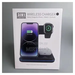 Photo - 3-in-1 Wireless Charger Stand - 15w Fast Charging Station