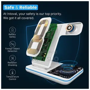 3-in-1 Wireless Charger Stand - 15w Fast Charging Station