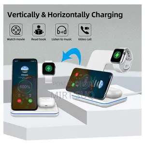 3-in-1 Wireless Charger Stand - 15w Fast Charging Station