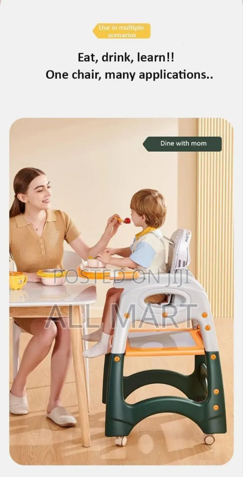 Baby High Chair Multifunctional Infant Feeding Chair