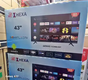 X Hexa 43” Smart Tv – Double Glass, Smart Stylish!