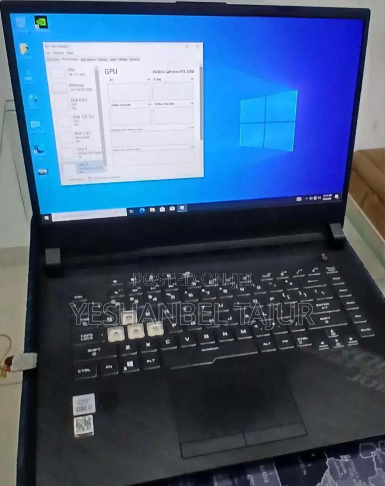 New Laptop Asus ROG Strix G15 16GB Intel Core I7 SSD 512GB