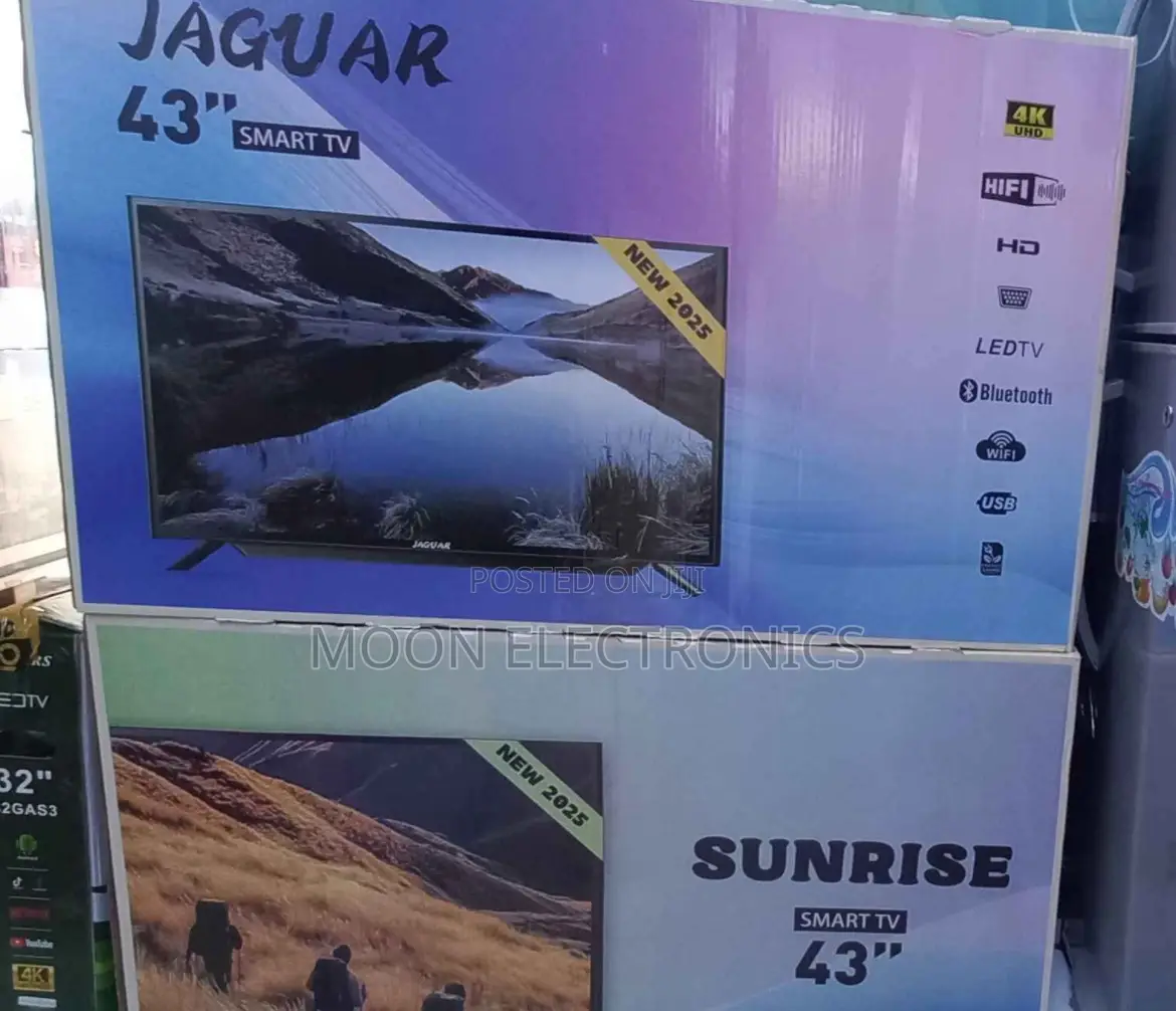Jaguar 43” Smart Android Tv – , Double Glass, 2025 Model!