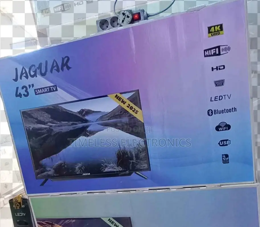 Jaguar 43” Smart Android Tv – , Double Glass, 2025 Model!