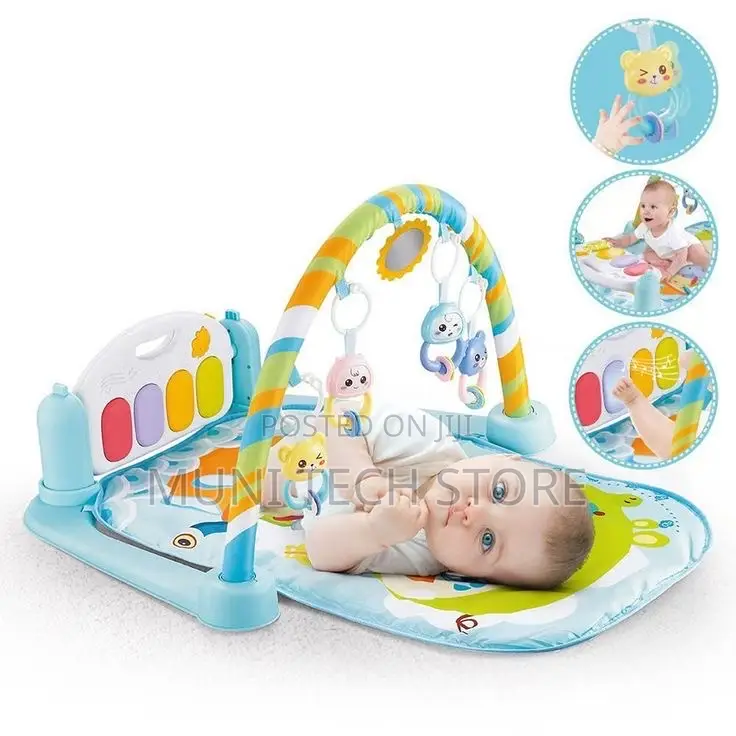 Piano Fitness Rack - Interactive Baby Gym With Musical Keyboard A