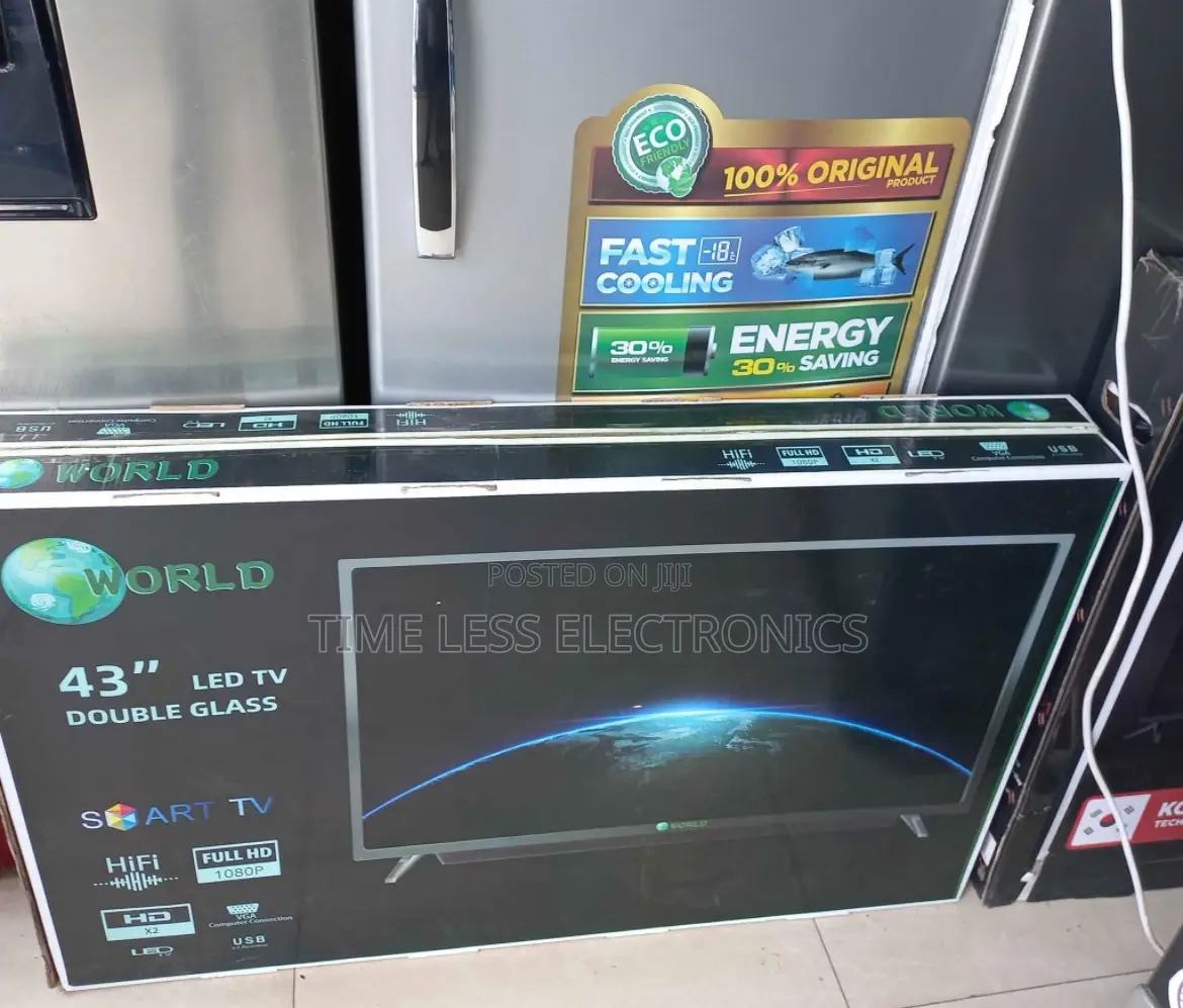 World 43” Smart Android Tv – , Double Glass, Wifi Youtube!