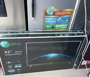 World 43” Smart Android Tv – , Double Glass, Wifi Youtube!