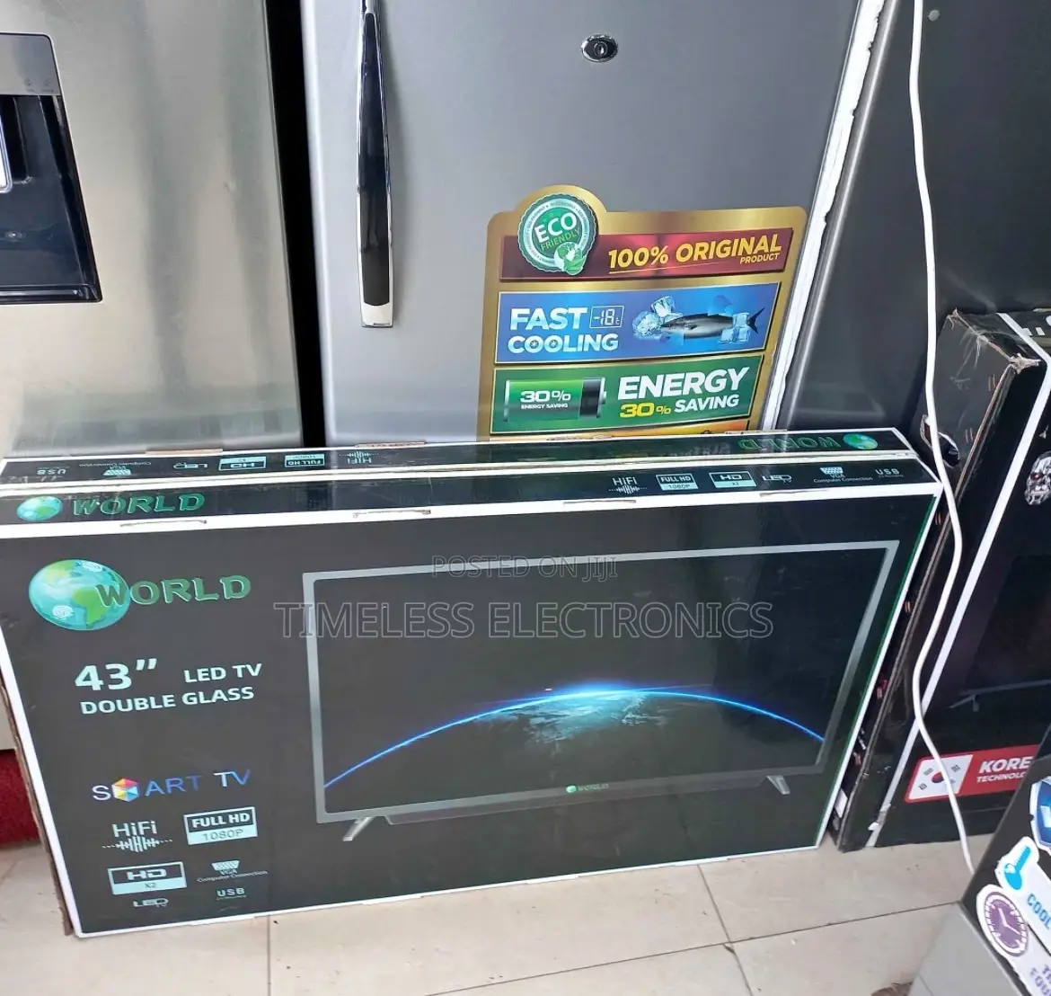 World 43” Smart Android Tv – , Double Glass, Wifi Youtube!