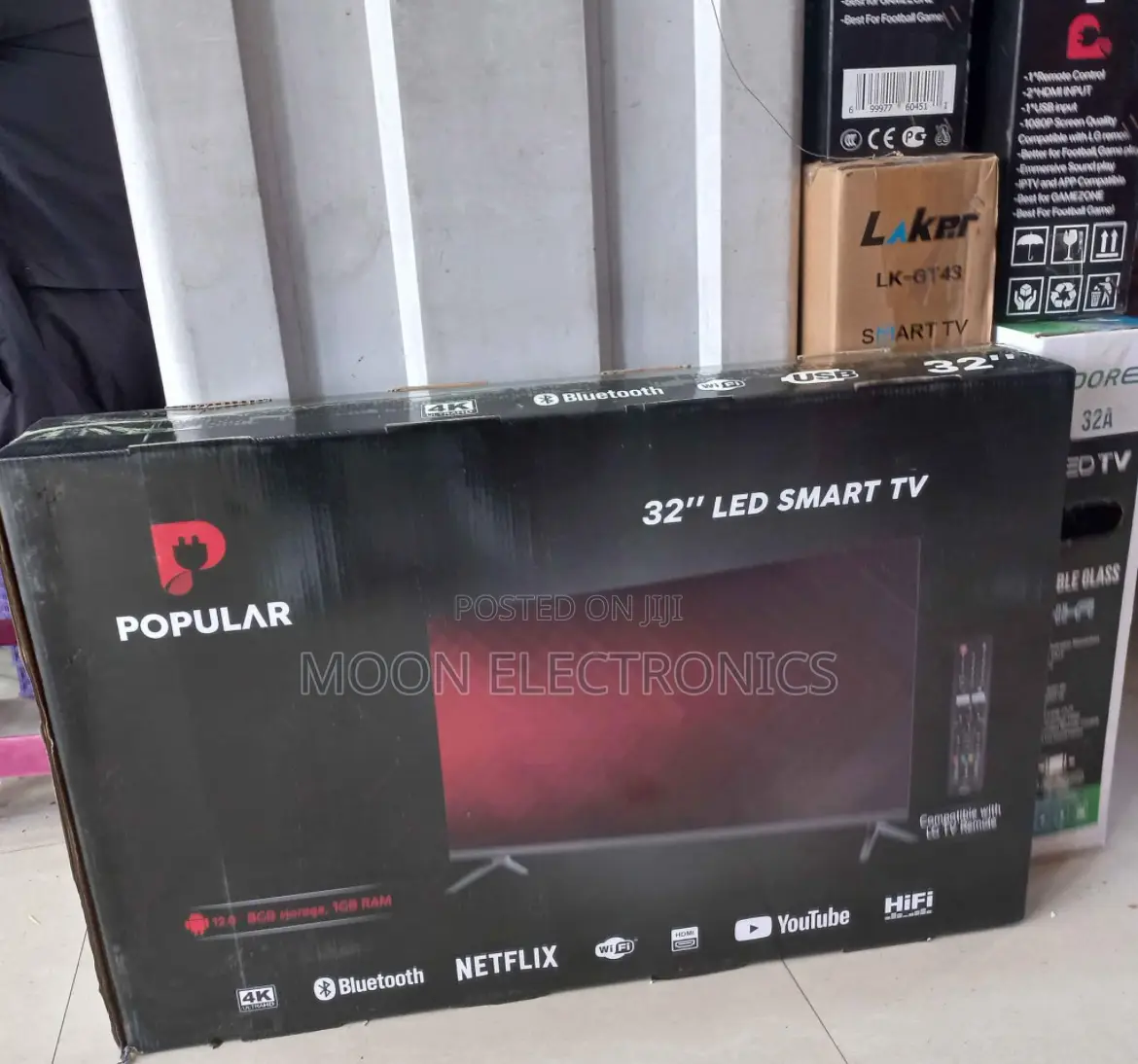 Popular 32” Smart Android Tv – Double Glass, Wifi Youtube!