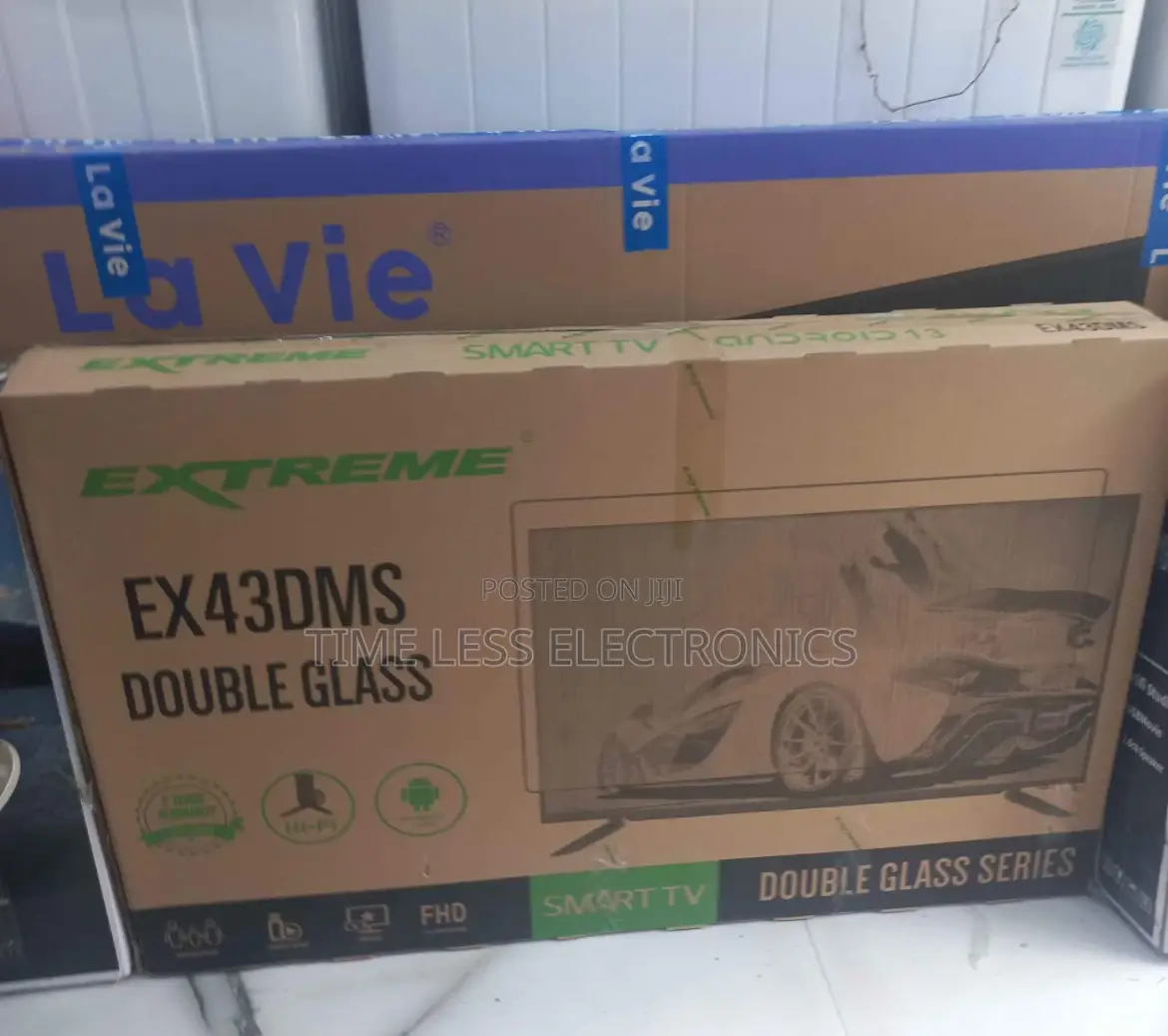 Extreme 43” Smart Android Tv – Double Glass, Wifi Youtube!