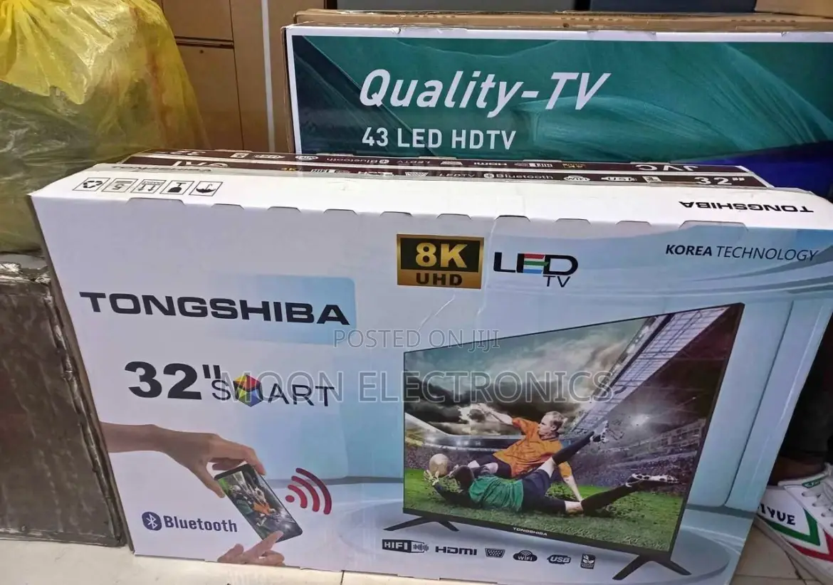 Tongshiba 32” Tv – Double Glass, Full Hd 1080p, 2024 Model!