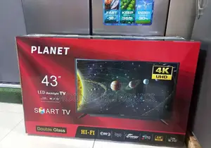Planet 43” Smart Android Tv – Double Glass, Smart Stylish!